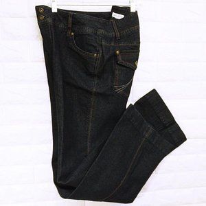 Monroe + Main Jeans Wide Leg Sz-16WL Dark Wash